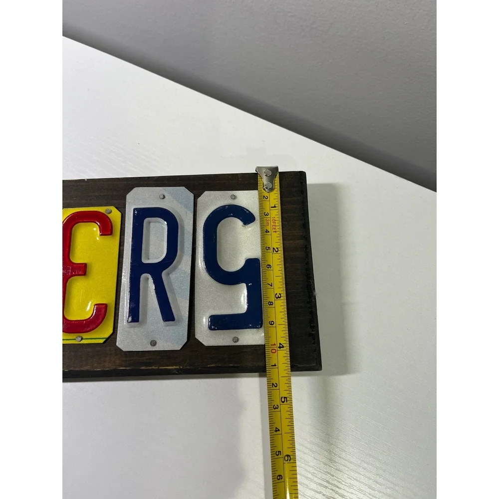 NY Islanders License Plate Wall Art Wood Sign NHL Hockey Decor 18 Inch